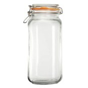 Wholesale - 68oz GLASS JAR LID W/CHALKBOARD C/P 12, UPC: 068296510672
